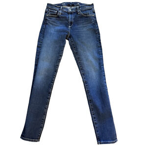 AG Jeans Womens 27 Prima Cigarette Leg Dark Wash Denim